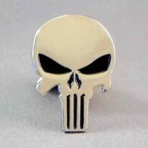 PUNISHER SKULL PIN BADGE