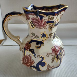 Masons Ironstone Blue Mandalay Hand Hydra Jug B93