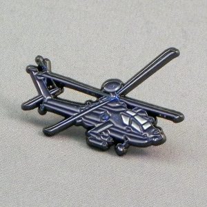 Apache Helicopter Pin Badge