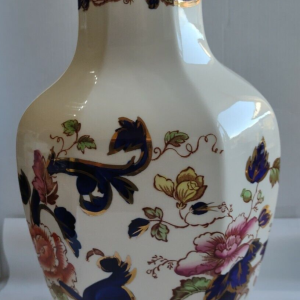Masons Ironstone Blue Mandalay Pattern 9" Indian Vase Hand Painted