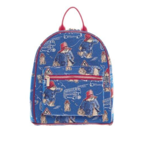 Paddington Bear Blue Tapestry Day/Back Pack Official By SIGNARE