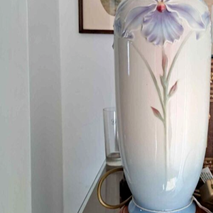 Franz Porcelain Orchid Lamp FZ00341 48cm Tall