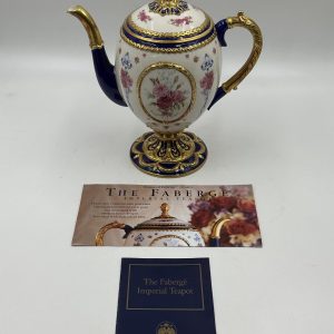 The Faberge Egg Imperial Teapot House of Faberge Made For Franklin Mint