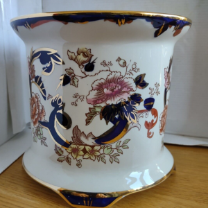 Masons Ironstone Blue Mandalay Hand Painted Large Footed Planter