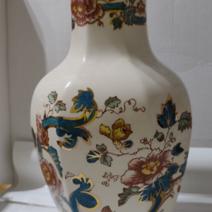 Masons Ironstone JAVA Pattern 10" Indian Vase Hand Painted