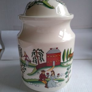Masons Ironstone Country Lane  Perfect Lidded Tea Caddy/ Coffee Jar