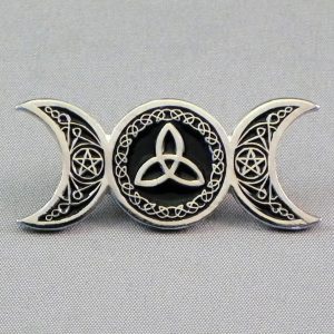 TRIPLE MOON PIN BADGE
