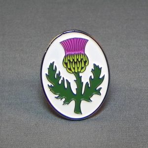 SCOTTISH THISTLE PIN BADGE
