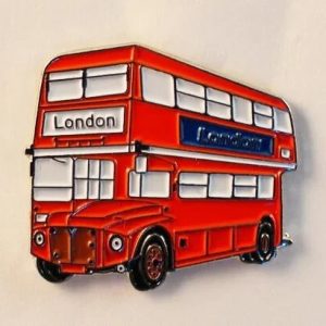 LONDON ROUTE MASTER BUS PIN BADGE