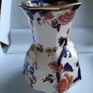 Masons Ironstone Blue Mandalay Pattern Octagonal Hydra Vase