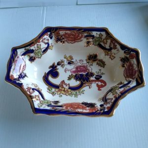 Masons Ironstone Blue Mandalay Pattern Sweet Dish Hand Painted