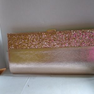 Gold Satin/Glitter Evening Bag new with Tags ideal for a Wedding or Party