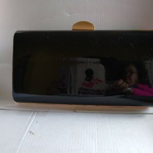 Black Faux Leather Evening Bag new with Tags ideal for a Wedding or Party