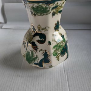 Masons Ironstone Green Chartreuse Pattern 6" Hydra Vase