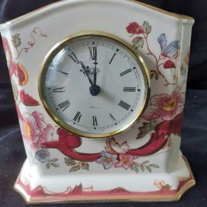Masons Ironstone Red Mandalay Pattern Nankin Clock Hand Painted