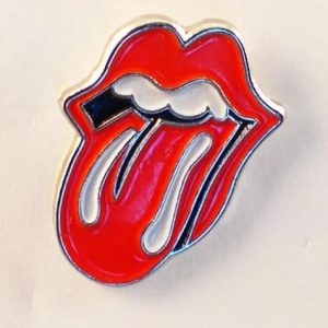 LIPS AND TONGUE PIN BADGE