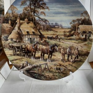 Wedgwood Four Seasons Collectable limited edition plate "Winter Logging 11"