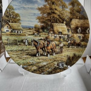 Wedgwood Four Seasons Collectable limited edition plate Autumn ploughing 11"