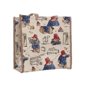 Paddington Bear Tapestry Shopper Bag - Shopping Travel Tote Bag By Signare