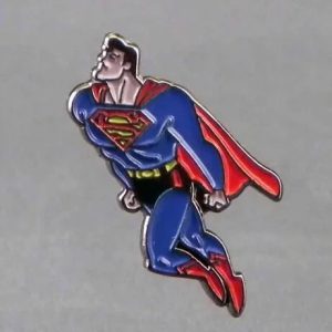 SUPERMAN PIN BADGE