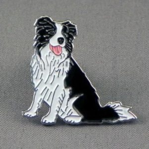 BORDER COLLIE - SHEEP DOG PIN BADGE