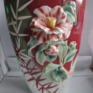 Franz Porcelain Enchanted Garden Collection Far East Beauty  Vase FZ00717