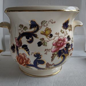 Masons Ironstone Blue Mandalay pattern  6" Planter Hand Painted