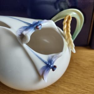 Franz Porcelain Stunning Dragonfly Creamer Jug FZ00118 Boxed