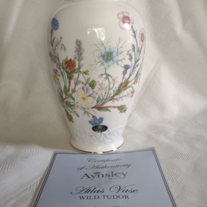 Aynsley Wild Tudor Atlas Vase aprox 10.5"High limited edition 364 of 999