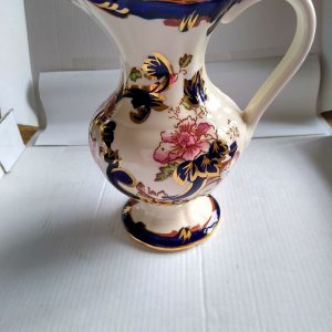 Masons Ironstone Blue Mandalay Pattern Victorian Jug Hand Painted