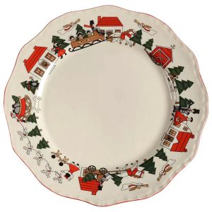 Mason's Christmas Village dinner plates X6 26 Cm
