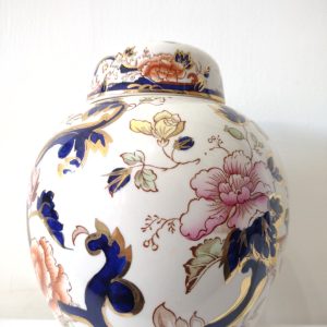 masons blue mandalay Ginger Jar Approx 8"
