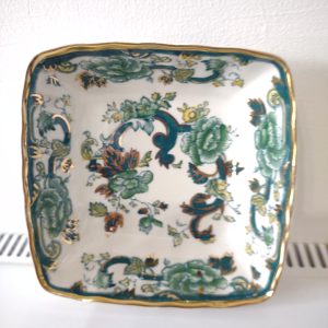 masons green chartreuse Square Dish 5.5" Approx