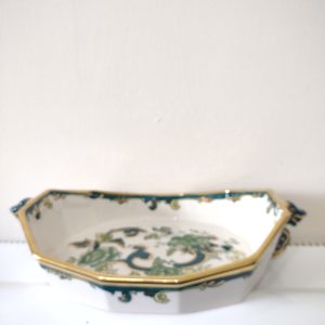 masons green chartreuse Dragon Bowl 10.5 X 7" Approxx