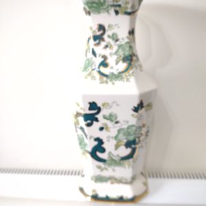 Masons Ironstone Green Chartreuse vase