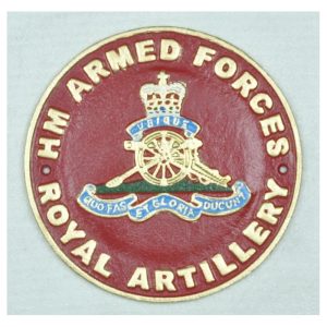 Royal Artillery - Cast Iron Wall sign 24cm x 24cm